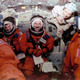 S97-00254 (17 Dec 1996) --- The STS-81 flight crew goes over pre-flight checklists on the flight deck of the Space Shuttle Atlantis during the final phase of the Terminal Countdown Demonstration Test (TCDT) exercises for the January 1997 mission